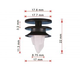 Клипса 10 шт AVERS 1376567-10 