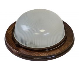 Светильник ЭРА НБО 0360021 Кантри, дерево/стекло, IP54, E27, max 60Вт, D220, круг, клен, Б0048414 