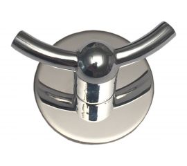 Крючок для ванной Kleber двойной на клейкой ленте Позитив KLE-027 