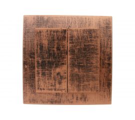 Выключатель duwi с/п 2-кл серия Palazzo Vintage, медь патина 26544 3 