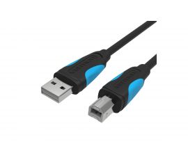 Кабель Vention USB 2.0 AM/BM - 3м, черный VAS-A16-B300 