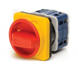 Двухпозиционный переключатель аварийного типа Emas трехфазный, 0-1, 10А, 400В. PSA010AK341E 