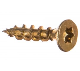 Шуруп Rusconnect CS 04020 с/нарез. д/дерева, потай, 4х20, 500 шт. Желтый цинк 310420 