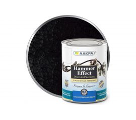 Эмаль с молотковым эффектом Лакра черная, 0.8 кг Лк-00004934 