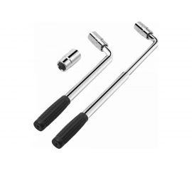 Баллонный ключ GOODKING телескопический, со сменными головками, 17x19, 21x23мм, 3 предмета KB-10003 