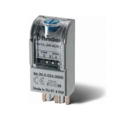 Модуль реле времени Finder для использование совместно с реле, задерж включения, Ai, 863000240000 