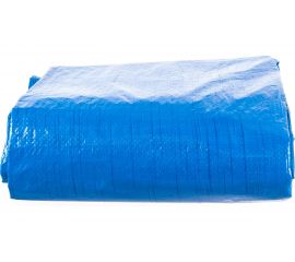 Универсальный тент-полотно Зубр из тканого двухслойного полимера с люверсами водонепроницаемый 4х5 м 12550-04-05 