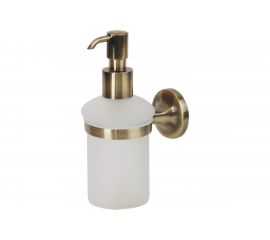 Дозатор жидкого мыла Veragio OSCAR настенный, бронза/матовое стекло OSC-5270.BR 