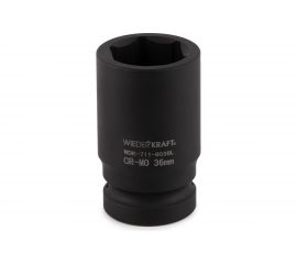 Головка торцевая ударная глубокая 6-гранная (36 мм; 1"") WIEDERKRAFT WDK-711-8036L 