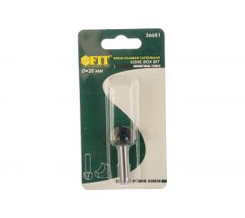 Фреза пазовая галтельная (20х12х49 мм) по дереву FIT IT 36651 