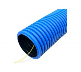 Гофрированная двустенная труба Промрукав ПНД гибкая тип 450 SN12 с/з синяя д110 50м PR15.0034 
