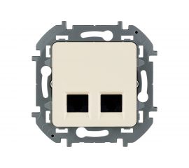 Двойная розетка RJ 45 Legrand - категория 6 - UTP - INSPIRIA - слоновая кость 673841 