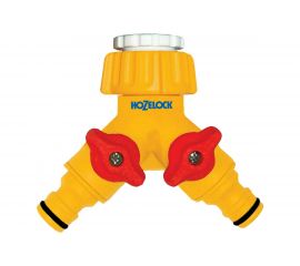 Коннектор для крана вне помещений 1/2" и 3/4" 2х канальный Hozelock 2256 3600 