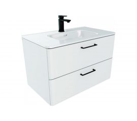 Тумба с умывальником IDDIS Brick подвесная, 80 см, белая BRI80W0i95K 