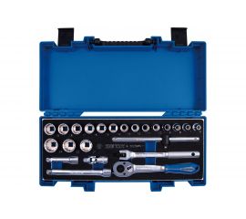 Набор торцевых головок с принадлежностями 3/8"" KING TONY двенадцатигранные, 6-24 мм, 23 предмета 3023MRV11 