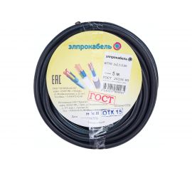 Гибкий круглый кабель ЭлПроКабель КГтп 2x2,5 ГОСТ 5 м 4630017899265 