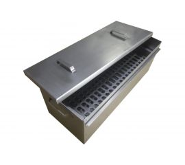 Трехуровневая коптильня Петромаш 65x25x23 см, сталь 1.2 мм, поддон 57584 