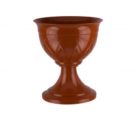 Горшок SANTINO Лилия на ножке 6 л, 27х30 см, терракотовый 049134 