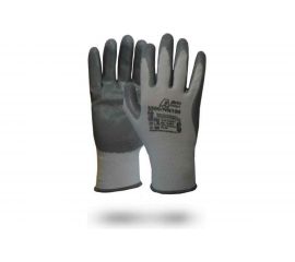 Нейлоновые перчатки с нитриловым покрытием Armprotect, белый/серый, р.8 3500/NN100 