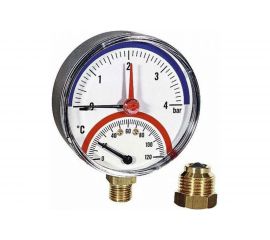 Термоманометр Watts F+R828 радиальный, 80 mm 10025526 