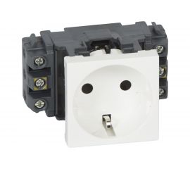 Розетка Legrand Mosaic 2М 2P+Т нем.стд. 077601 