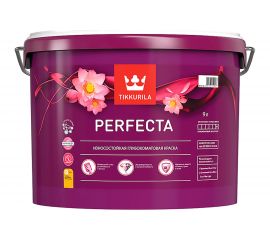 Краска TIKKURILA PERFECTA износостойкая, интерьерная, глубокоматовая, база A 9 л 700010600 51846 