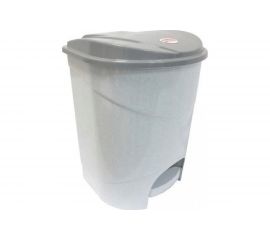 Контейнер для мусора Elf Plast с педалью, 11 л, бежевый, пластик ХТ200 