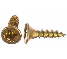 Потайной универсальный шуруп Метизный двор 2,5x10, желтый, 1000 шт. 4690441029348 