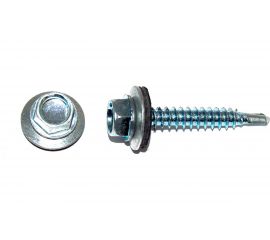 Кровельный саморез КРЕП-КОМП цинк, с шайбой EPDM, 6,3x38 К, 20 шт. ск6338мф 