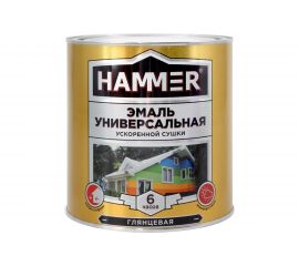 Универсальная эмаль ускоренной сушки HAMMER глянц. зеленая 2,7 кг ЭК000135044 