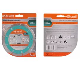 Диск алмазный сегментный по кирпичу (125х22.2/20 мм) Sturm 9020-04-125x22-C 