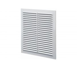 Решетка неразъемная наклонные жалюзи с москитной сеткой 130х130 мм Эвент Э1313Н 