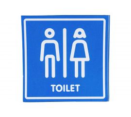 Наклейка Контур Лайн 130х130 Туалет 10FC0139 