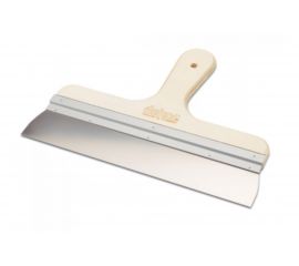 Фасадный шпатель DEKOR нержавеющая сталь, 250 мм деревянная ручка 146 
