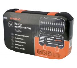 Набор торцевых головок АвтоDело 1/4" DR 57 предметов 39927 16086 