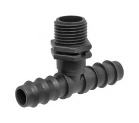 Тройник для капельной трубки с внешней резьбой 16/16 мм на 1/2" MasterProf ДС.070719 