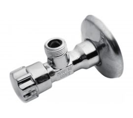 Угловой вентильный кран Tiemme с розеткой, 1/2""х3/8"", хром 2950013 