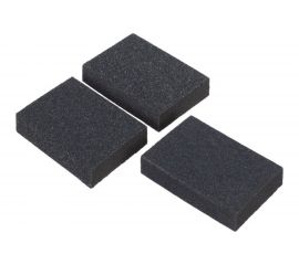 Набор губок для шлифования (3 шт; 100х70х25 мм; Р60/80; Р60/100; Р80/120; карбид кремния) РемоКолор 32-1-201 