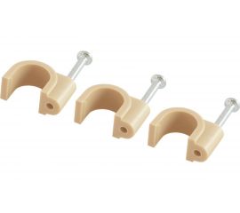 Круглая пластиковая скоба TDM 7 мм, сосна, 50 шт. SQ0514-0092 