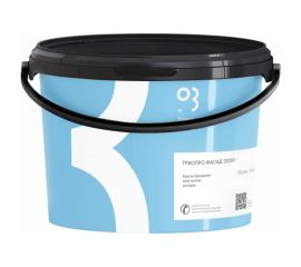 Фасадная краска ТРИОПРО ФАСАД 3200 база А эластичная, 10 л 00-00001407 