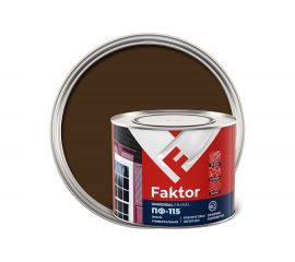Эмаль ЯРОСЛАВСКИЕ КРАСКИ FAKTOR ПФ-115 (коричневая; банка 1,9 кг) 214720 