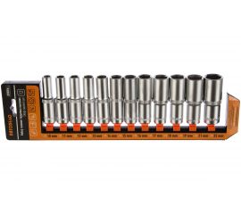 Набор головок шестигранных высоких (12 шт., 1/2"", 10-22 мм) АвтоDело 39854 15442 