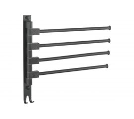 Полотенцедержатель LEDEME поворотный, четверной, с 2 крючками L5514 898013 