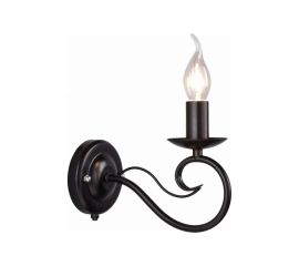 Бра РОССВЕТ 1х60ВтхE14 РС20944 BK/1W 