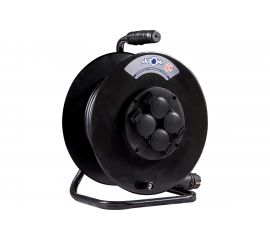 Силовой удлинитель на металлической катушке АТЛАНТ АТОМ КГ 3500 Вт 40м IP 44 (с заземлением) 50032 