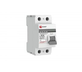 Выключатель дифференциального тока УЗО EKF 2п 25А 30мА АС PROxima elcb-2-25-30-em-pro 2911364 