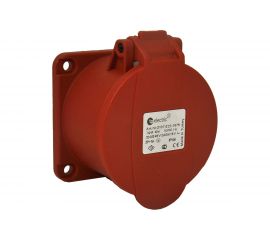 Кабельная панельная розетка TP Electric Зажимные контакты 32A, 400В, 3P+N+E, IP 44 3007-321-1670 