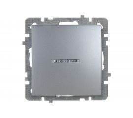 Механизм выключателя NILSON 1СП с подсветкой серебро Touran/Alegra metallic 24130402 
