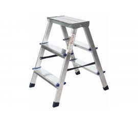 Алюминиевая двухсторонняя стремянка SMARTY Alpha Duo 3 ступени SN026-03 