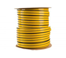 Уплотнитель VETTORE профиль D 10x12 мм, 50 м, Black черный 20368 